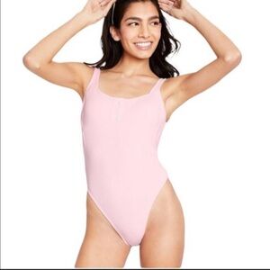 Stoney clover lane one piece high leg cheeky bathing suit new xs